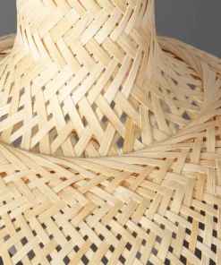 New Sklep Kaja Rustykalna lampa z plecionym abażurem ABR-NLW29-BH-E27 BOHO | Kaja brązowy