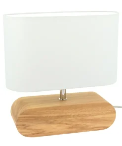 Rustykalna lampka z abażurem, na szafkę nocną 7611074 MARINNA | Kaja*Sklep Kaja Flash Sale
