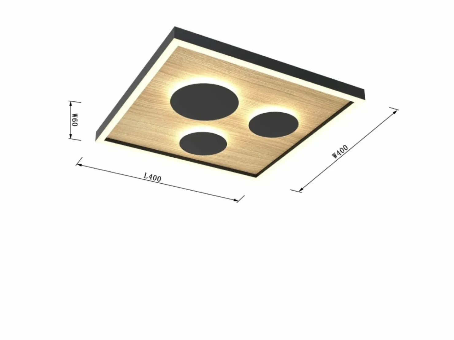 Rustykalna, ledowa lampa sufitowa WF 9012-306S DIJON | Kaja*Sklep Kaja Online
