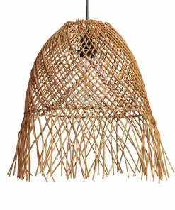 Discount Sklep Kaja Rustykalna, pleciona lampa wisząca ABR-LW20-BH-E27 BOHO | Kaja brązowy