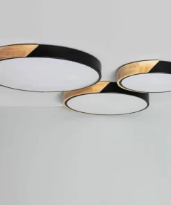 Rustykalny plafon LED do sypialni ⌀50cm ABR-PLOG-C-40W LAGIO | Kaja*Sklep Kaja Store