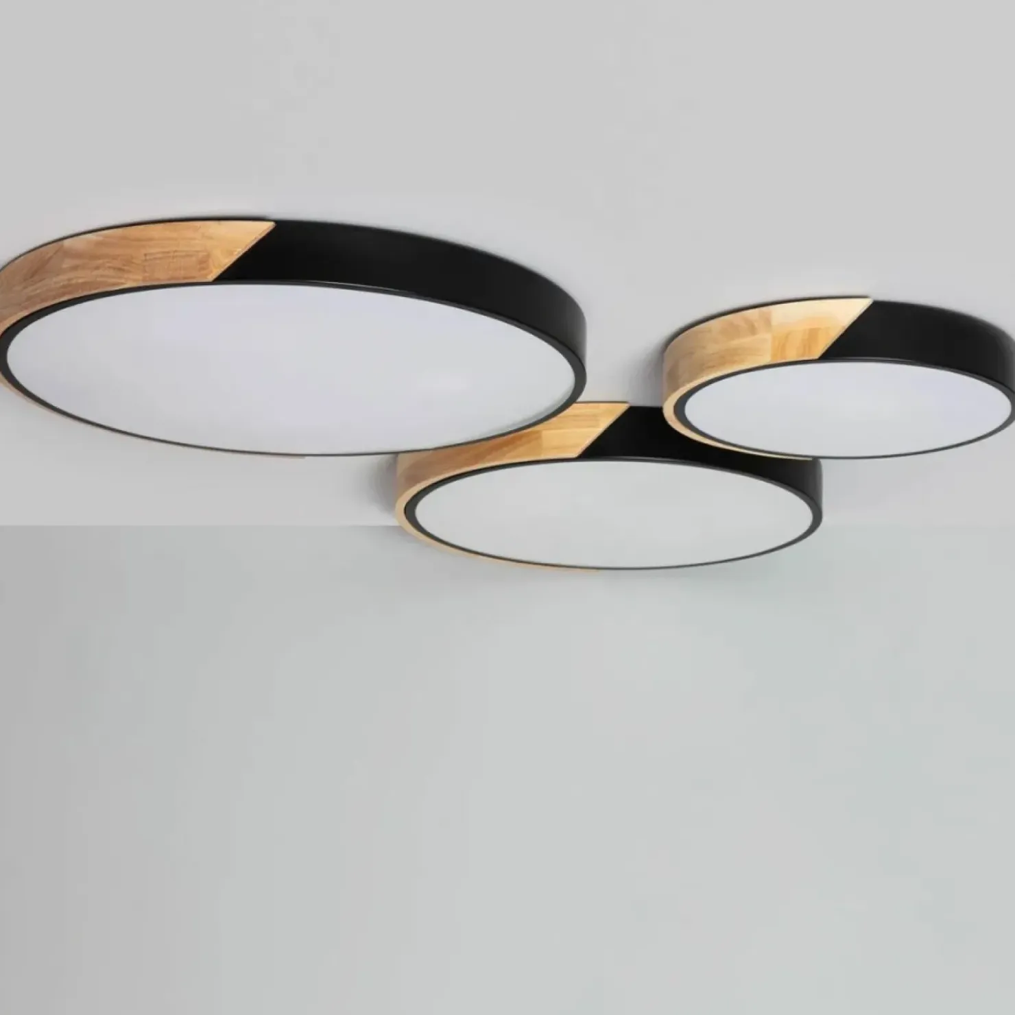 Rustykalny plafon LED do sypialni ⌀50cm ABR-PLOG-C-40W LAGIO | Kaja*Sklep Kaja Store