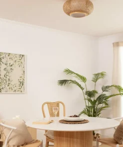 Flash Sale Sklep Kaja Rustykalny plafon z plecionym abażurem ABR-NPL4-BH-E27 BOHO | Kaja brązowy