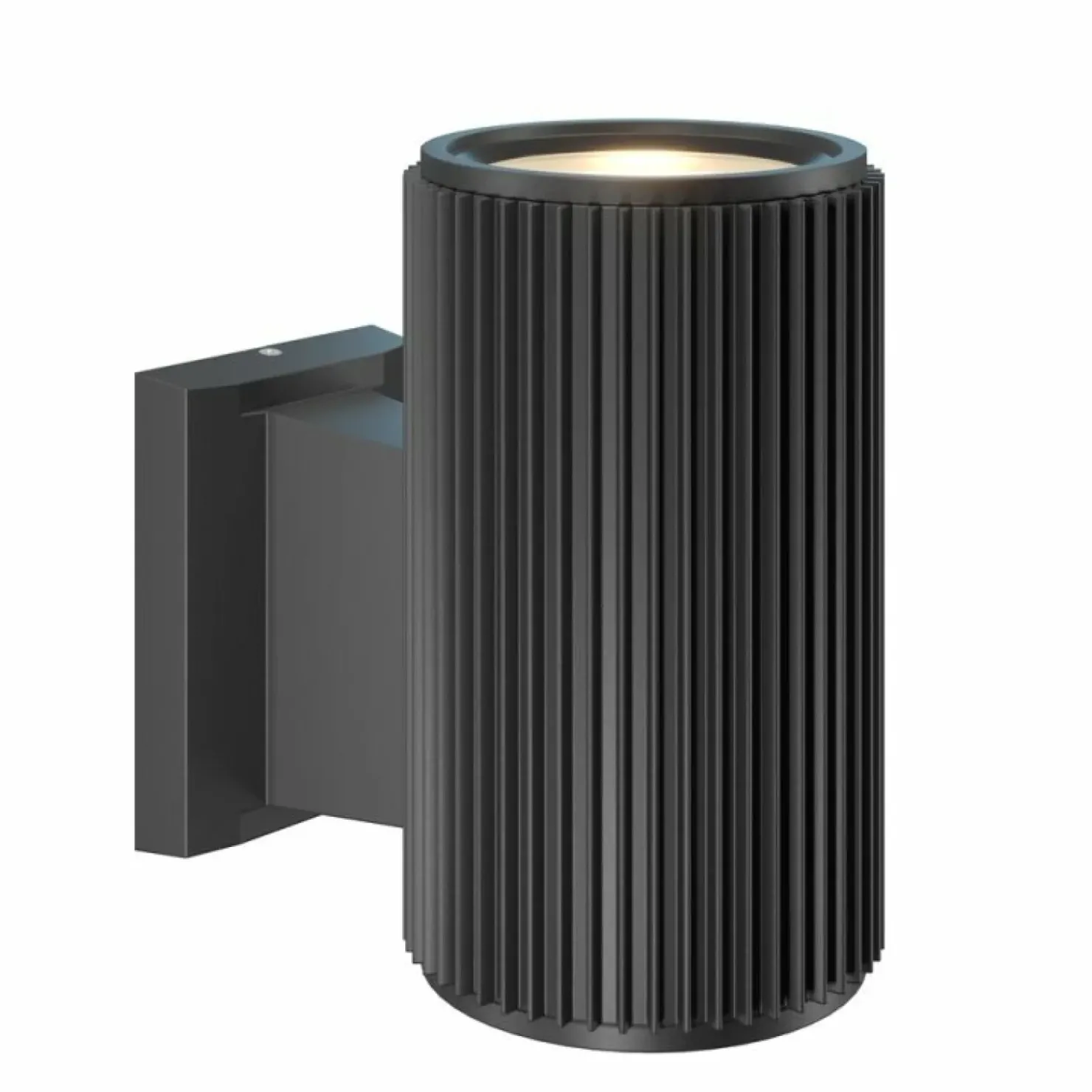 Ryflowana lampa ścienna w kształcie tuby O419WL-01B z serii RANDO*Sklep Kaja Fashion