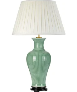 Seledynowa lampa stołowa z abażurem DL-DALIAN-TL z serii DALIAN*Sklep Kaja Best Sale