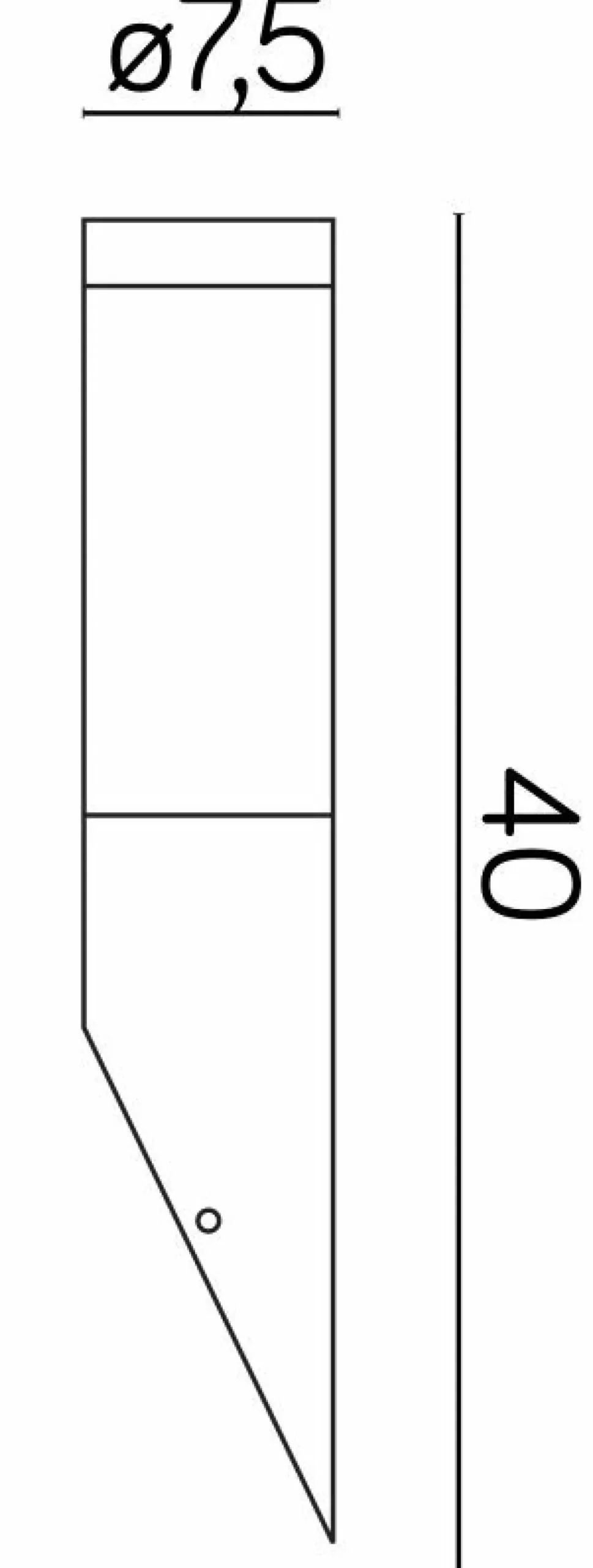 Skośna lampa elewacyjna, na żarówkę E27 ST 021 BL z serii INOX | Kaja Oświetleni*Sklep Kaja Cheap