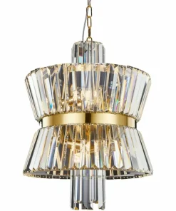 Discount Sklep Kaja Smukła, kryształowa lampa wisząca do sypialni ML0403 AURELIA | Kaja