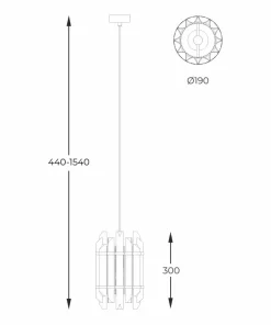 New Sklep Kaja Smukła, kryształowa lampa wisząca P0556-01D-V7V7 ALEXANDRIA | Kaja
