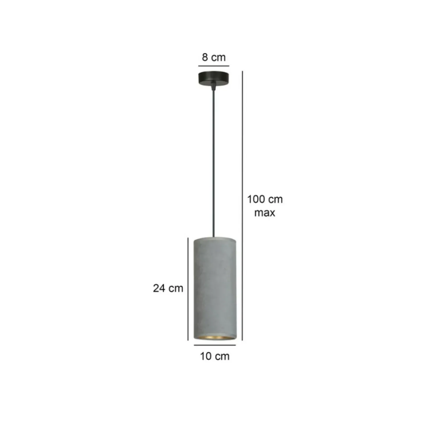 Store Sklep Kaja Smukła lampa wisząca idealna do sypialni 1060/1 BENTE | Kaja
