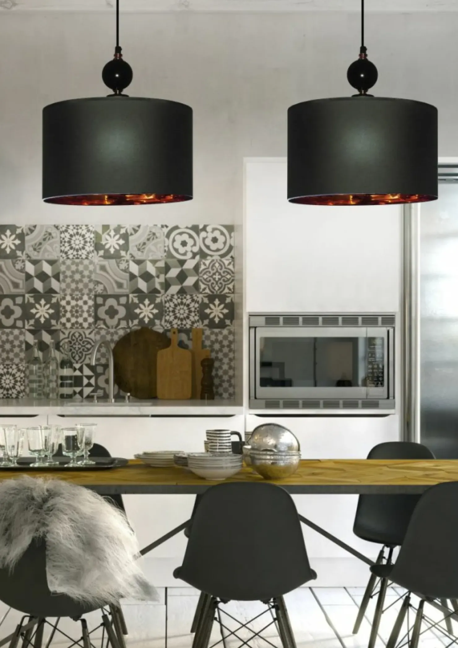 Smukła lampa wisząca z abażurem 31-39385 MELBA | Kaja Oświetlenie*Sklep Kaja Cheap