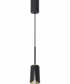 Discount Sklep Kaja Smukła lampa wisząca z czarno-złotą tubą ML0267 FLOWER | Kaja