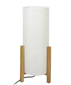 Smukła lampka stołowa, drewniane nogi TB-85930-L-WH-WO ONES | Kaja*Sklep Kaja Online