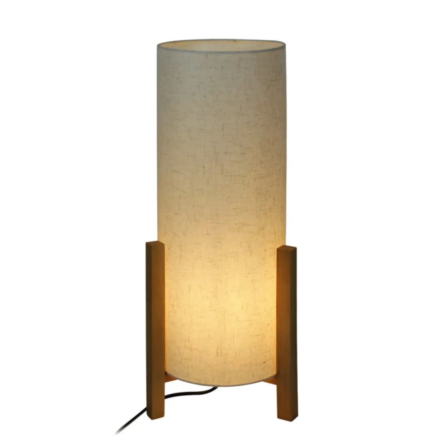 Smukła lampka stołowa, drewniane nogi TB-85930-L-WH-WO ONES | Kaja*Sklep Kaja Online