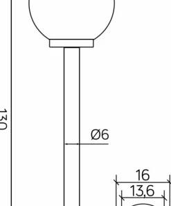 Solidna lampa ogrodowa, klosz o śr. 30cm K 5002/2/K 300 z serii KULE | Kaja Oświ*Sklep Kaja Outlet