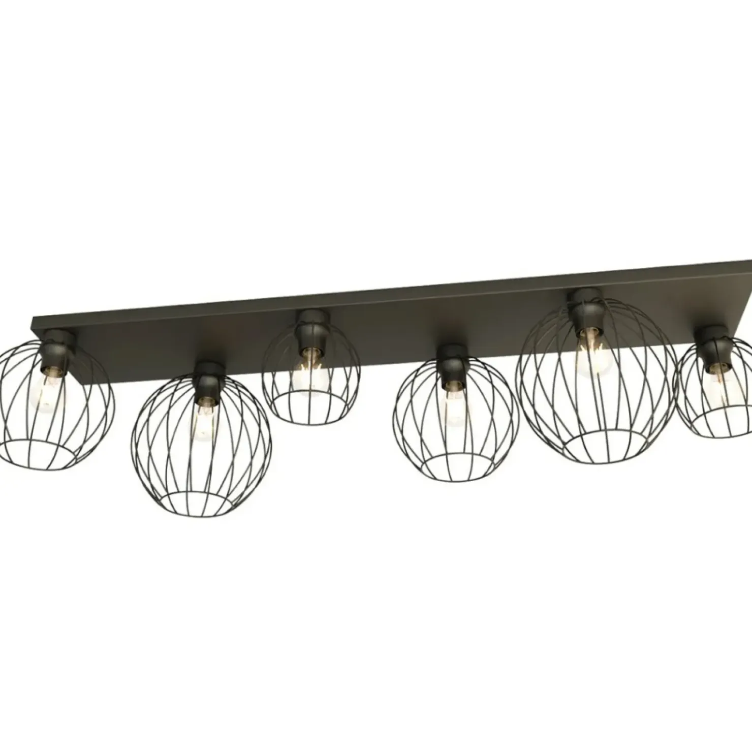 Discount Sklep Kaja Solidna lampa sufitowa do kuchni i jadalni 1371/6 z serii NEST czarny