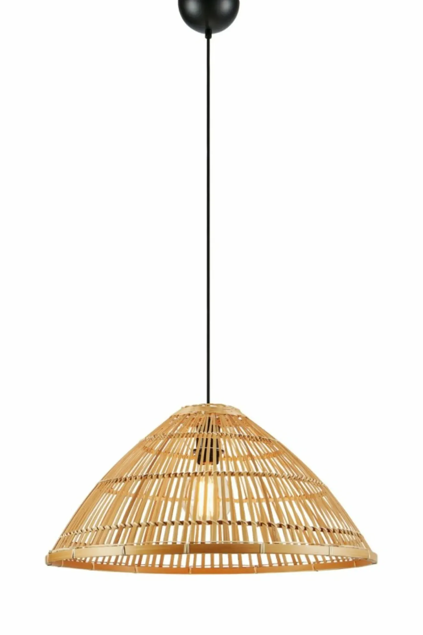 Store Sklep Kaja Słomkowa lampa wisząca boho, do sypialni 108673 CAPELLO | Kaja