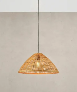Store Sklep Kaja Słomkowa lampa wisząca boho, do sypialni 108673 CAPELLO | Kaja