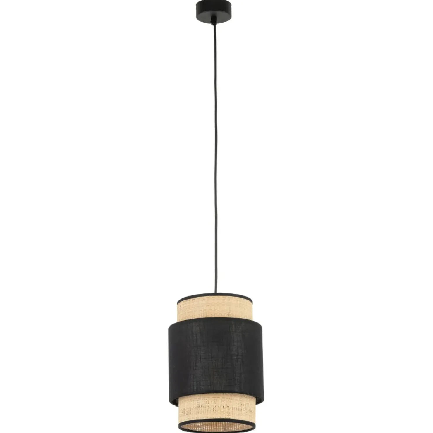 Hot Sklep Kaja Słomkowo-czarna lampa wisząca do sypialni TK 5656 serii BOHO NEW BLACK
