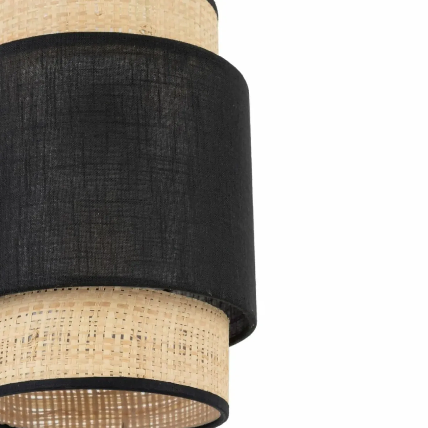 Hot Sklep Kaja Słomkowo-czarna lampa wisząca do sypialni TK 5656 serii BOHO NEW BLACK