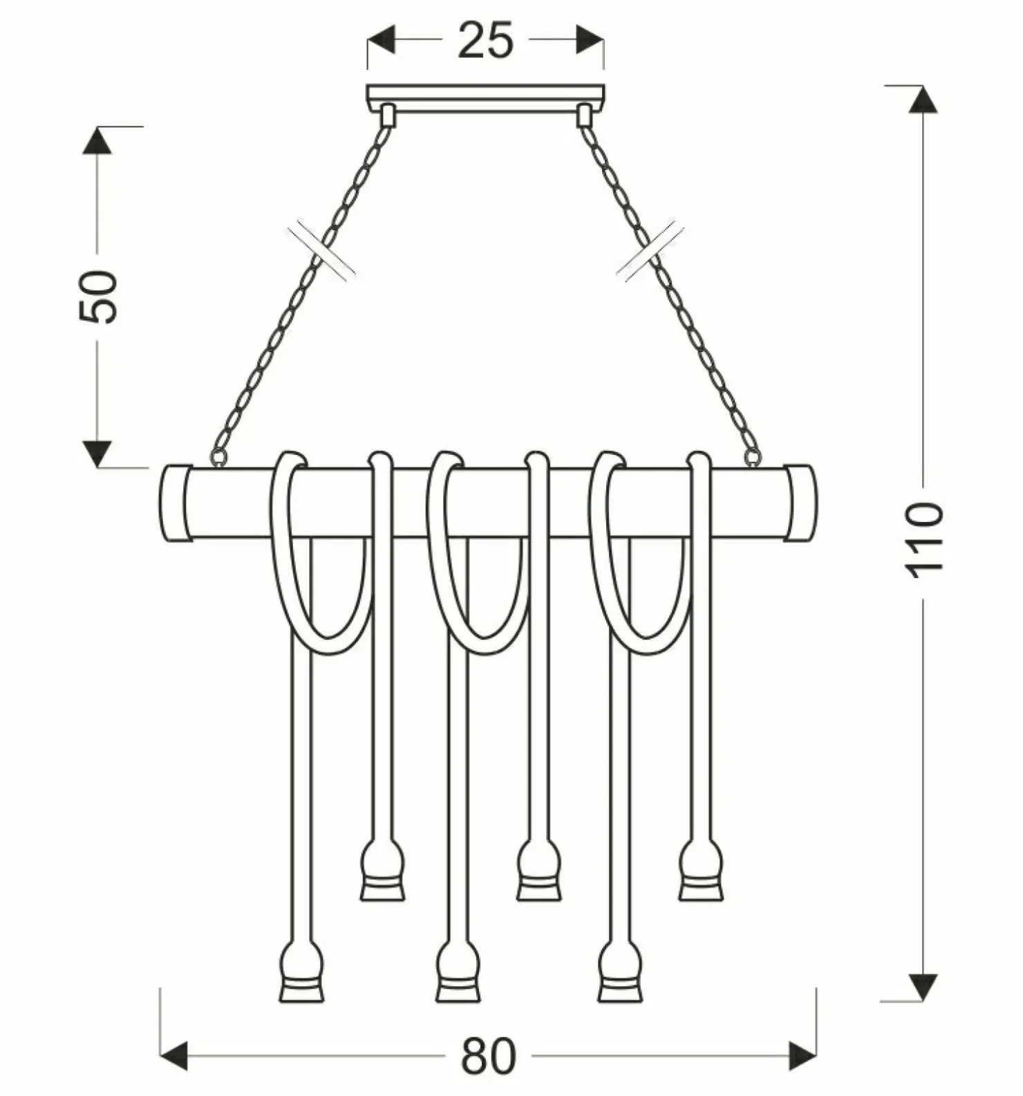 Shop Sklep Kaja Spektakularna lampa wisząca, na sześć żarówek 36-28693 z serii VINT | Kaja Oświe beżowy