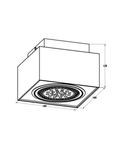 Spot box z ruchomym oczkiem 20074-WH BOXY CL 1| Kaja Oświetlenie*Sklep Kaja Flash Sale