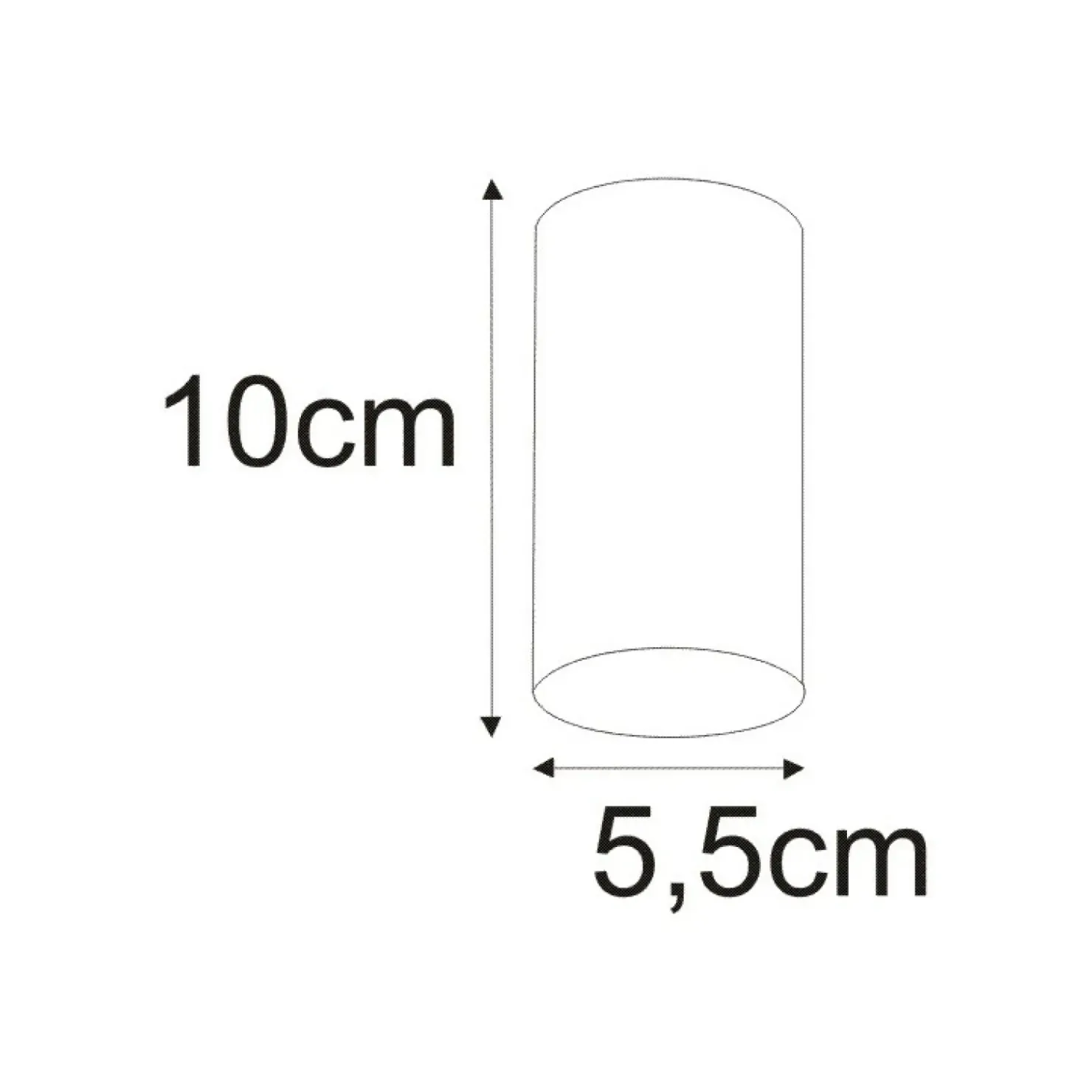 Spot krótka tuba 10cm do korytarza K-4404 MILE BLACK | Kaja*Sklep Kaja Online