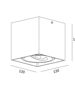 Spot natynkowy, czarny downlight 90432-G9 BOX SL 1| Kaja Oświetlenie*Sklep Kaja Best