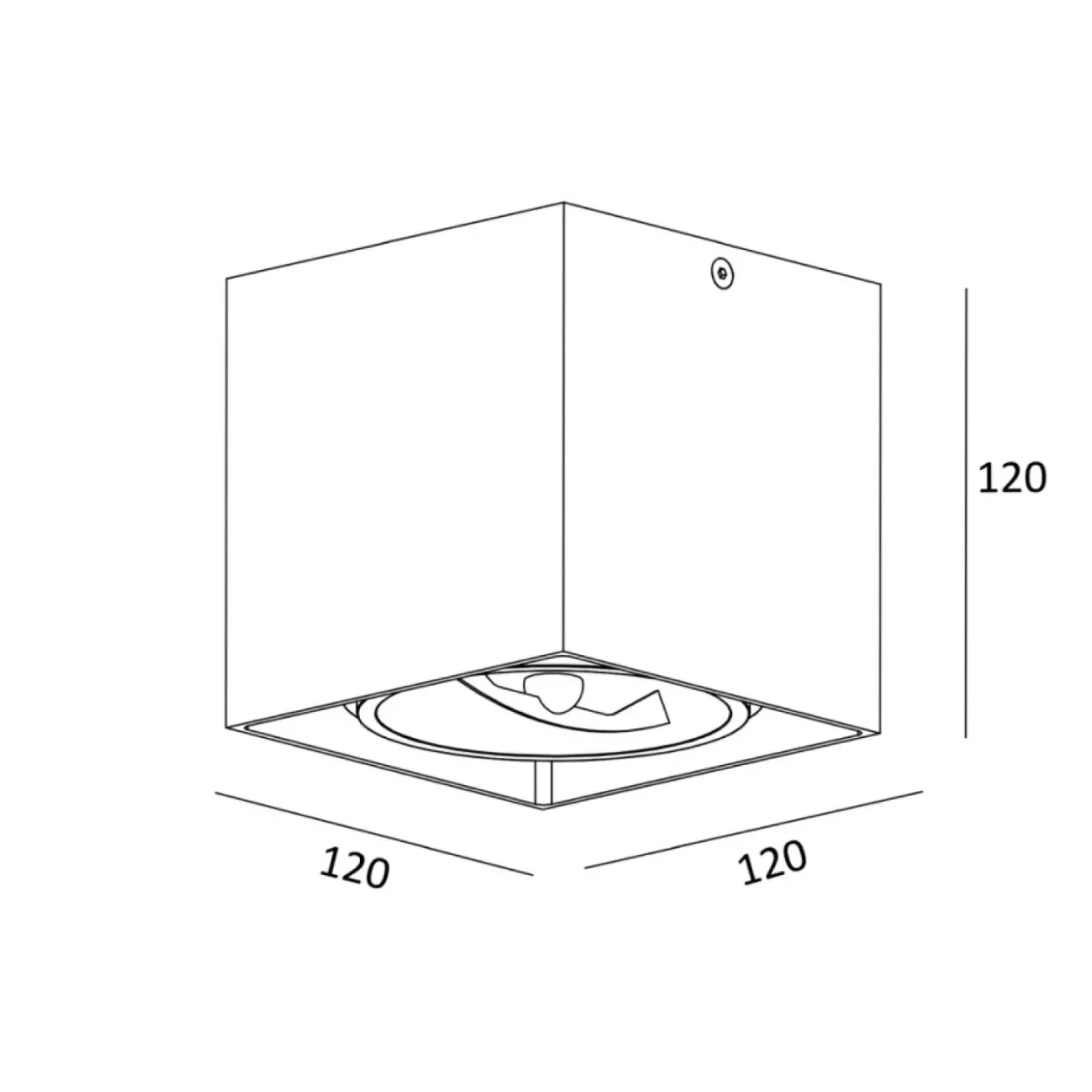 Spot natynkowy, czarny downlight 90432-G9 BOX SL 1| Kaja Oświetlenie*Sklep Kaja Best