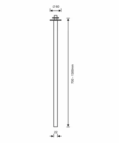Spot podtynkowy G9 - stal polerowana 120cm ANT 9117 ALHA T | Kaja*Sklep Kaja Clearance