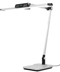 Srebrna lampa biurkowa, kreślarska, LED K-BL1321 z serii ARES*Sklep Kaja Fashion