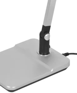 Srebrna lampa biurkowa, kreślarska, LED K-BL1321 z serii ARES*Sklep Kaja Fashion