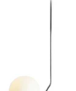 Srebrna lampa na sztywnym zwisie, do jadalni 1095PL_G4_L GALLIA*Sklep Kaja Discount