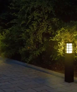 Srebrna lampa ogrodowa, prosta oprawa RADO II 2 AL z serii RADO II | Kaja Oświet*Sklep Kaja Online