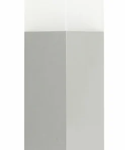 Srebrna lampa ogrodowa, stojąca, wys. 33cm CB-330 AL z serii CUBE | Kaja Oświetl*Sklep Kaja Flash Sale
