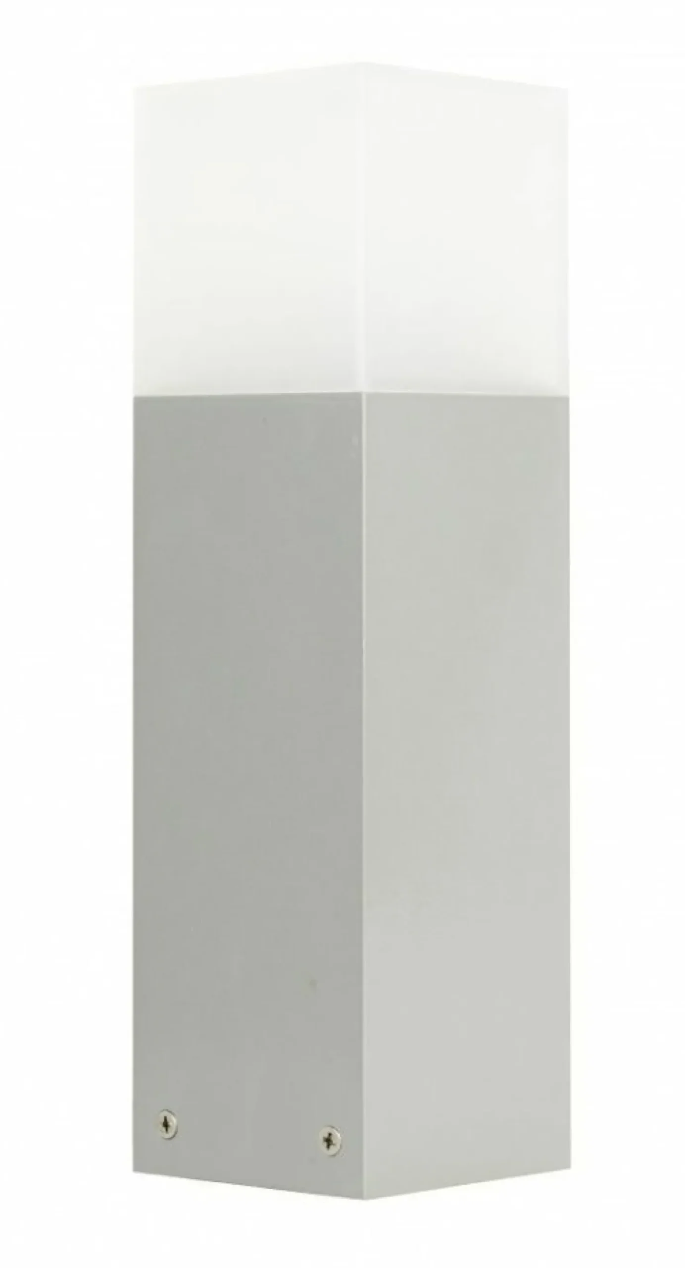 Srebrna lampa ogrodowa, stojąca, wys. 33cm CB-330 AL z serii CUBE | Kaja Oświetl*Sklep Kaja Flash Sale