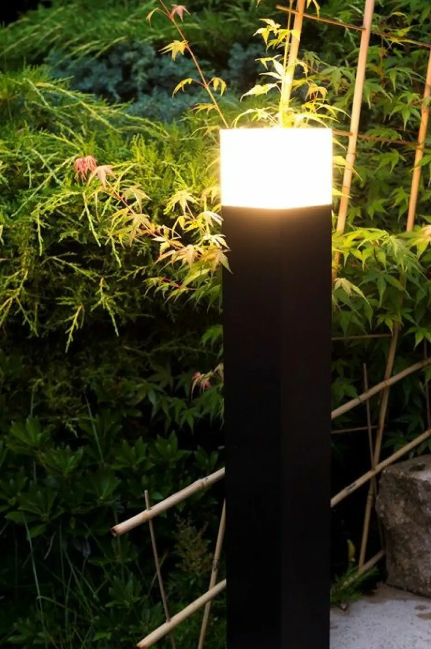 Srebrna lampa ogrodowa, stojąca, wys. 33cm CB-330 AL z serii CUBE | Kaja Oświetl*Sklep Kaja Flash Sale