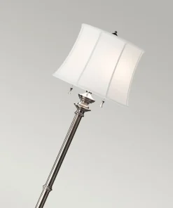 Srebrna lampa podłogowa, abażur FE-STATEROOM-FL-AN z serii STATEROOM*Sklep Kaja Fashion
