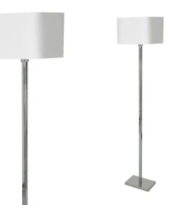 Srebrna lampa stojąca z kwadratowym abażurem ML6364 NAPOLI | Kaja*Sklep Kaja Flash Sale