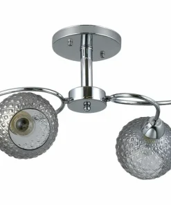 Online Sklep Kaja Srebrna lampa sufitowa z ozdobnymi kloszami ML9750 OAKLAND | Kaja