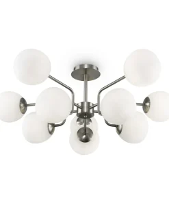 Cheap Sklep Kaja Srebrna lampa wisząca dająca dużo światła MOD221PL-10N z serii ERICH nikiel