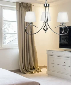 Srebrna lampa wisząca do sypialni 33-21663 ARNIKA | Kaja Oświetlenie*Sklep Kaja Flash Sale