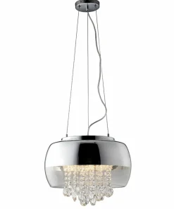 Online Sklep Kaja Srebrna lampa wisząca w stylu glamour ML3801 LUNA | Kaja Oświetlenie