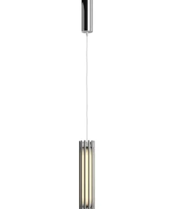 Best Sklep Kaja Srebrna lampa wisząca, wbudowany LED MOD410PL-L12CH3K z serii SONATA chrom