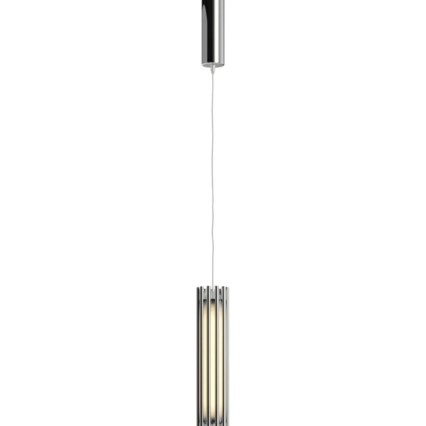 Best Sklep Kaja Srebrna lampa wisząca, wbudowany LED MOD410PL-L12CH3K z serii SONATA chrom