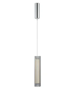 Best Sklep Kaja Srebrna lampa wisząca, wbudowany LED MOD410PL-L12CH3K z serii SONATA chrom