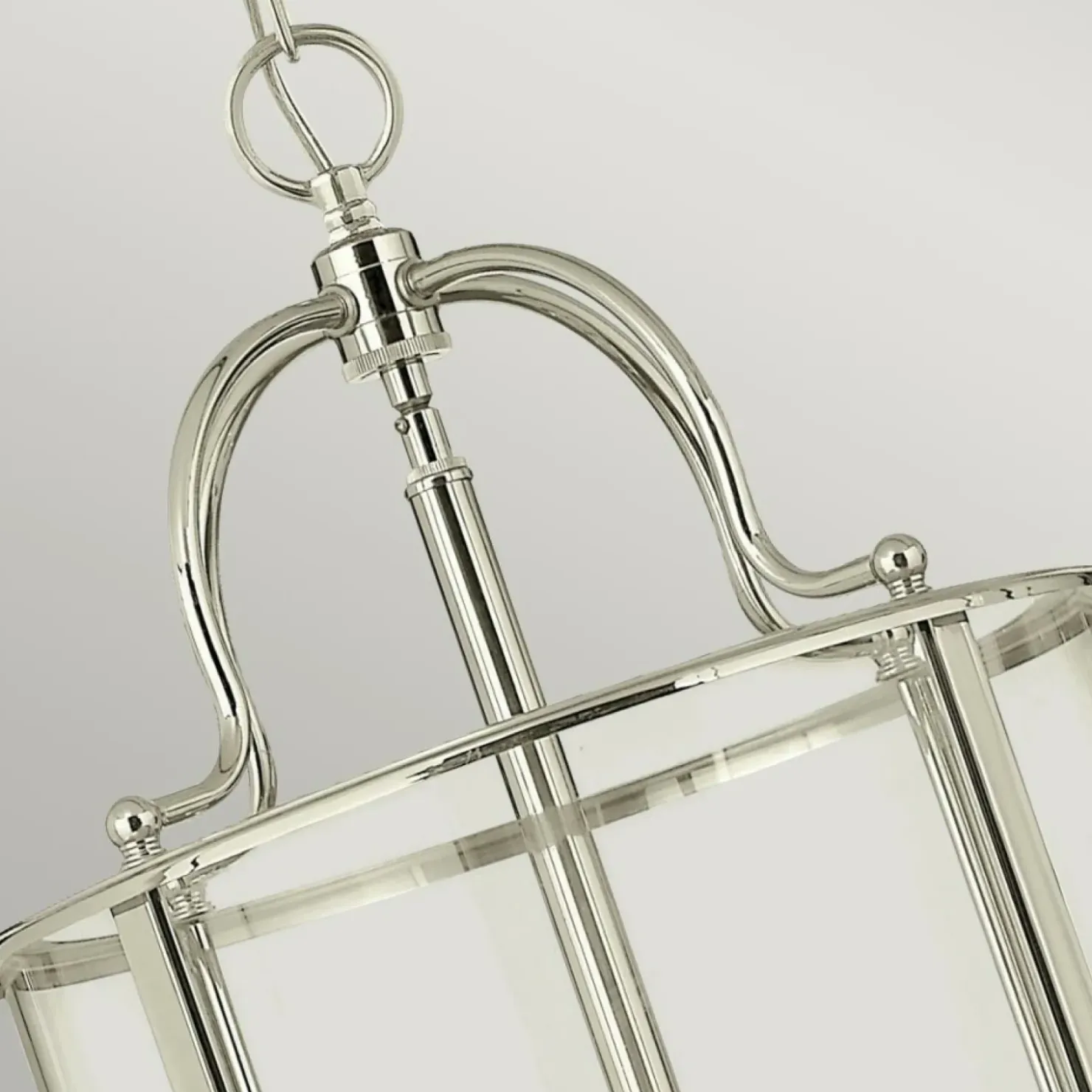 Srebrna lampa wisząca, wytworna HK-GENTRY-P-L-PN z serii GENTRY*Sklep Kaja Best Sale