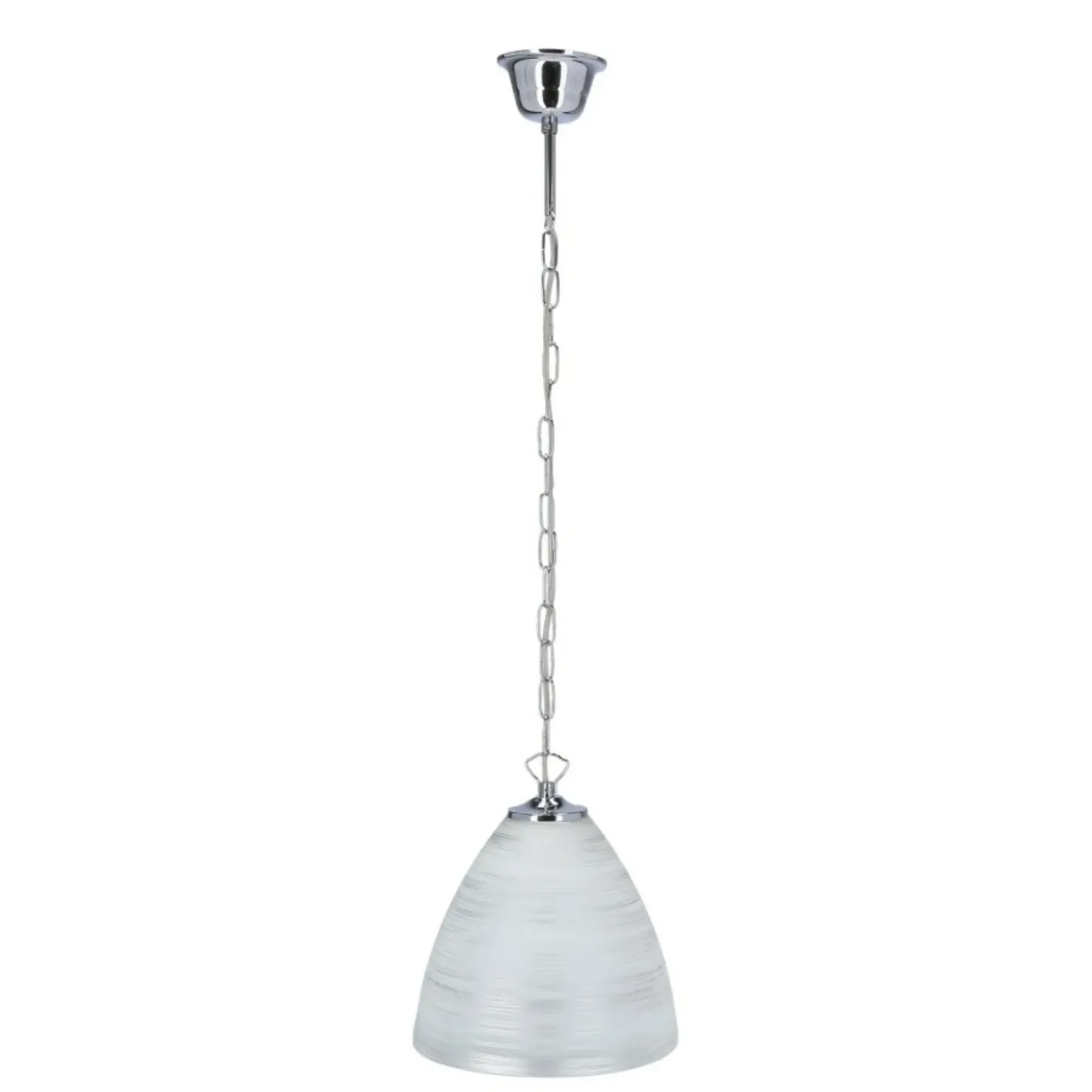 Srebrna lampa wisząca ze stożkowym kloszem 31-16294 z serii SCORDIA*Sklep Kaja Best Sale