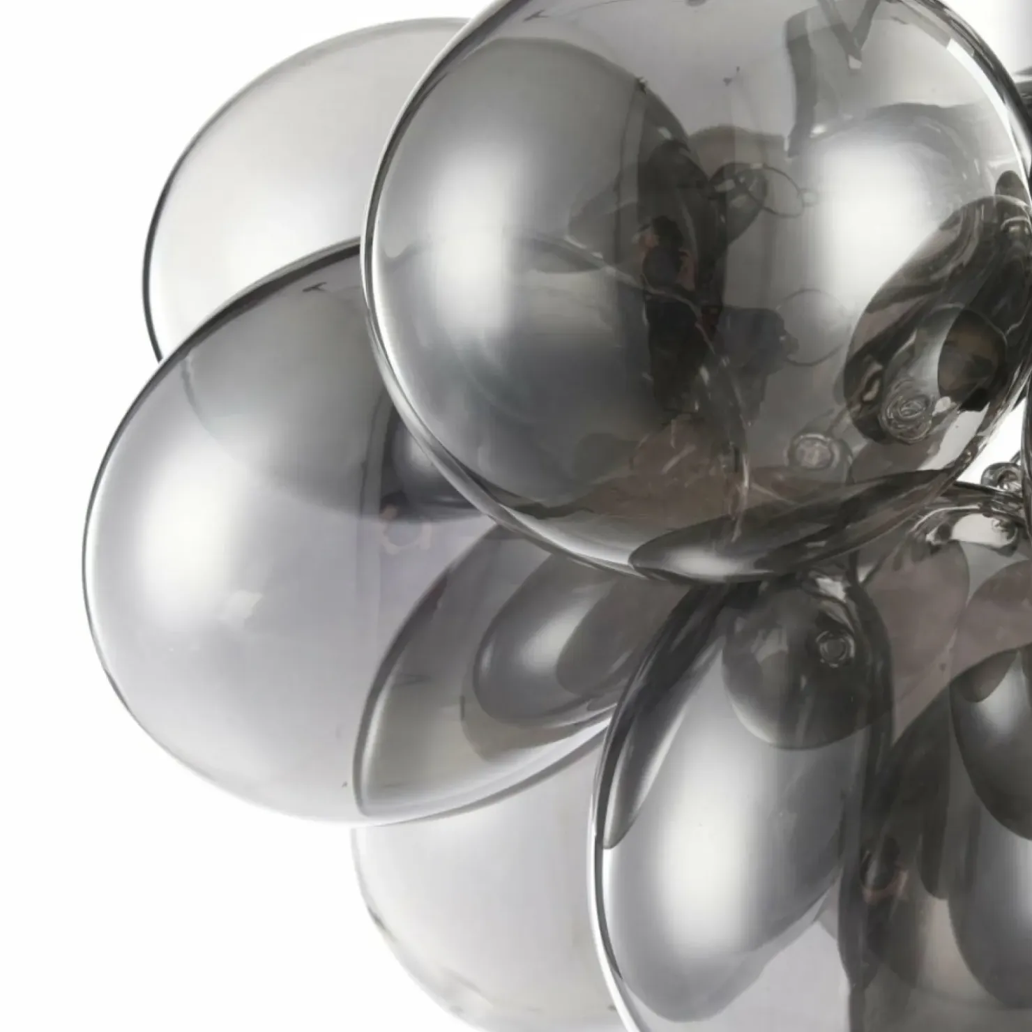 Srebrna lampa z dymionymi kloszami MOD112-04-N BALBO | Kaja*Sklep Kaja Sale