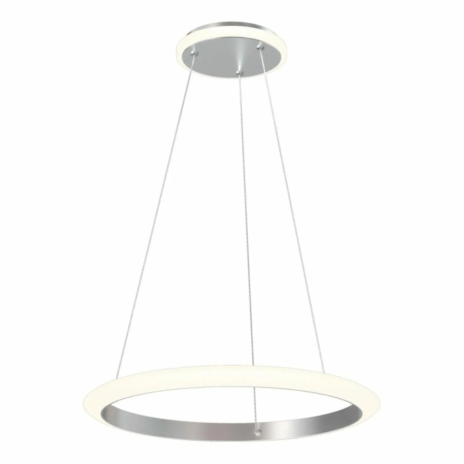 New Sklep Kaja Srebrna, ledowa lampa wisząca do salonu ZM 11677 NEWA| Kaja