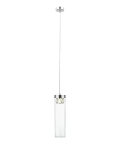 Online Sklep Kaja Srebrna, punktowa lampa wisząca P0389-01D-F4AC GEM| Kaja Oświetlenie